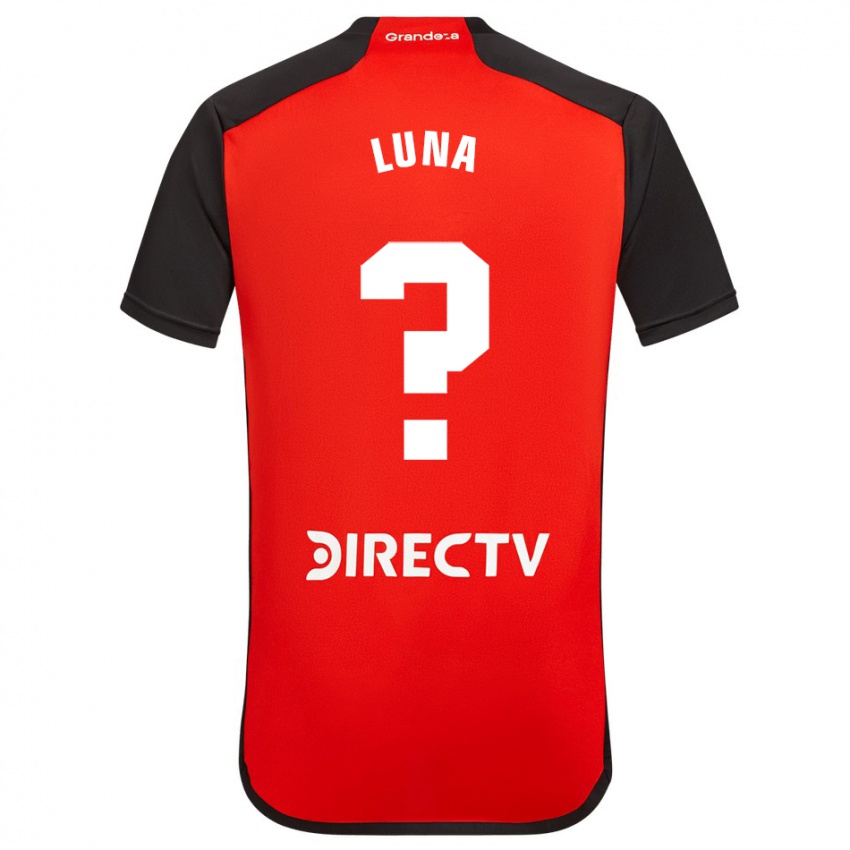 Niño Camiseta Jonás Luna #0 Rojo 2ª Equipación 2023/24 La Camisa