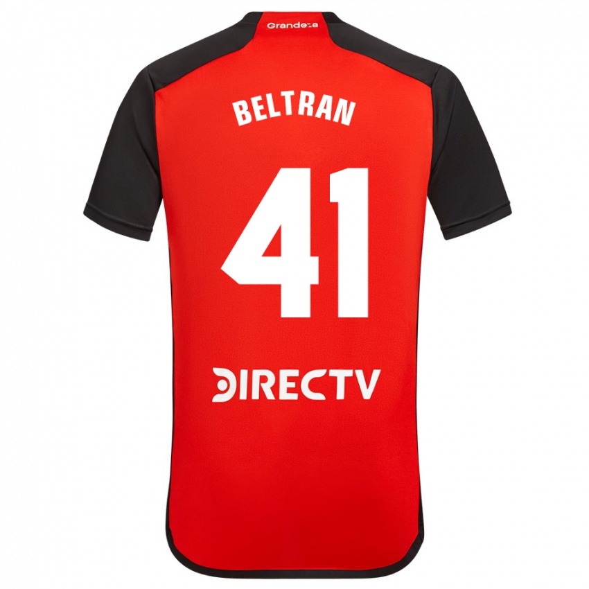 Niño Camiseta Santiago Beltrán #41 Rojo 2ª Equipación 2023/24 La Camisa