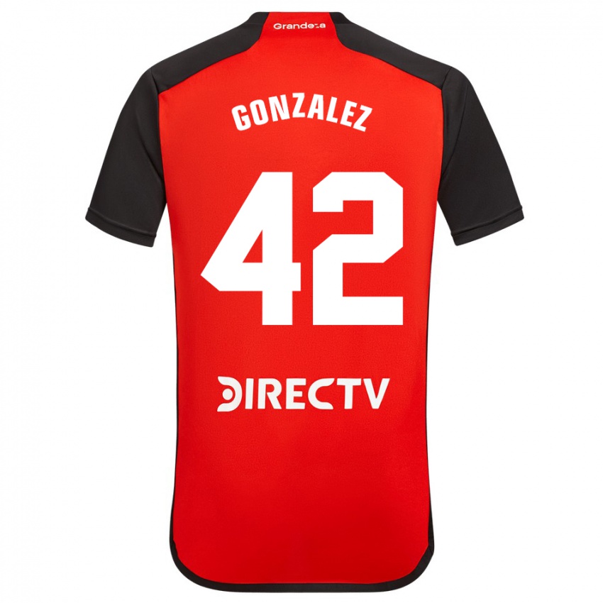 Niño Camiseta Alexis González #42 Rojo 2ª Equipación 2023/24 La Camisa