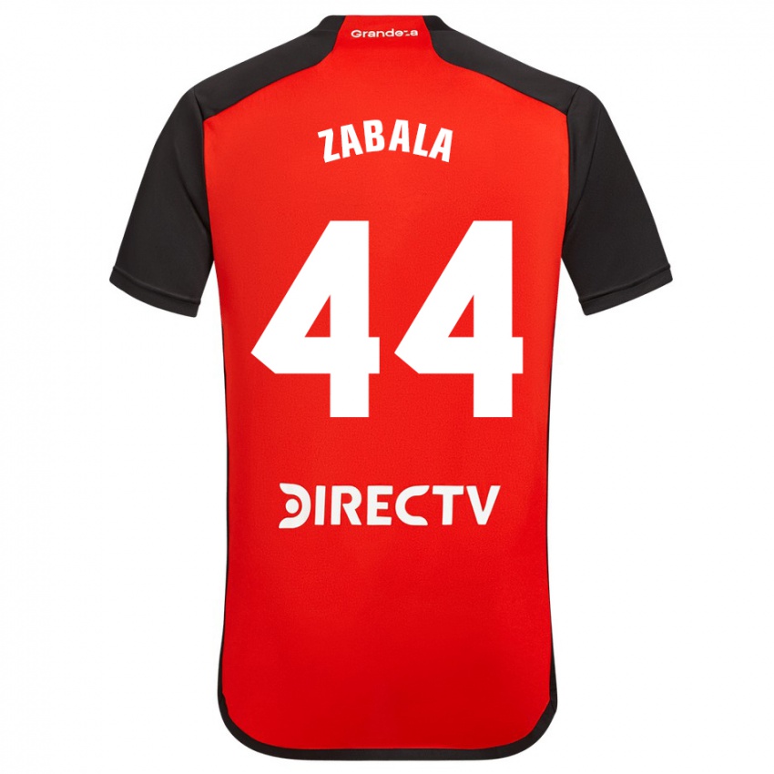 Niño Camiseta Daniel Zabala #44 Rojo 2ª Equipación 2023/24 La Camisa