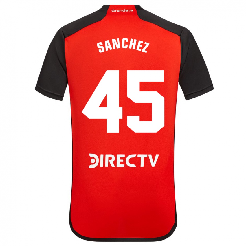 Niño Camiseta Sebastián Sánchez #45 Rojo 2ª Equipación 2023/24 La Camisa