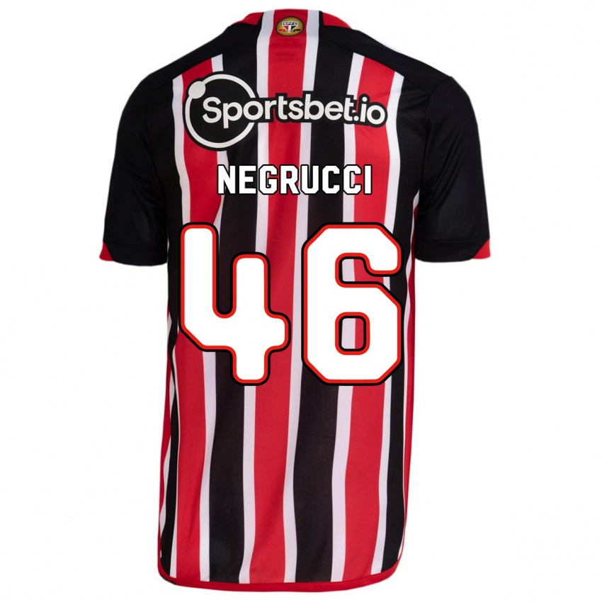 Niño Camiseta Felipe Negrucci #46 Azul Rojo 2ª Equipación 2023/24 La Camisa