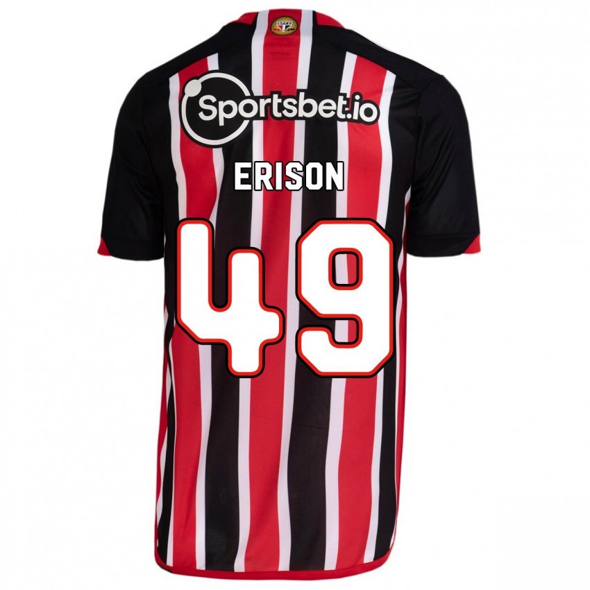Niño Camiseta Erison #49 Azul Rojo 2ª Equipación 2023/24 La Camisa