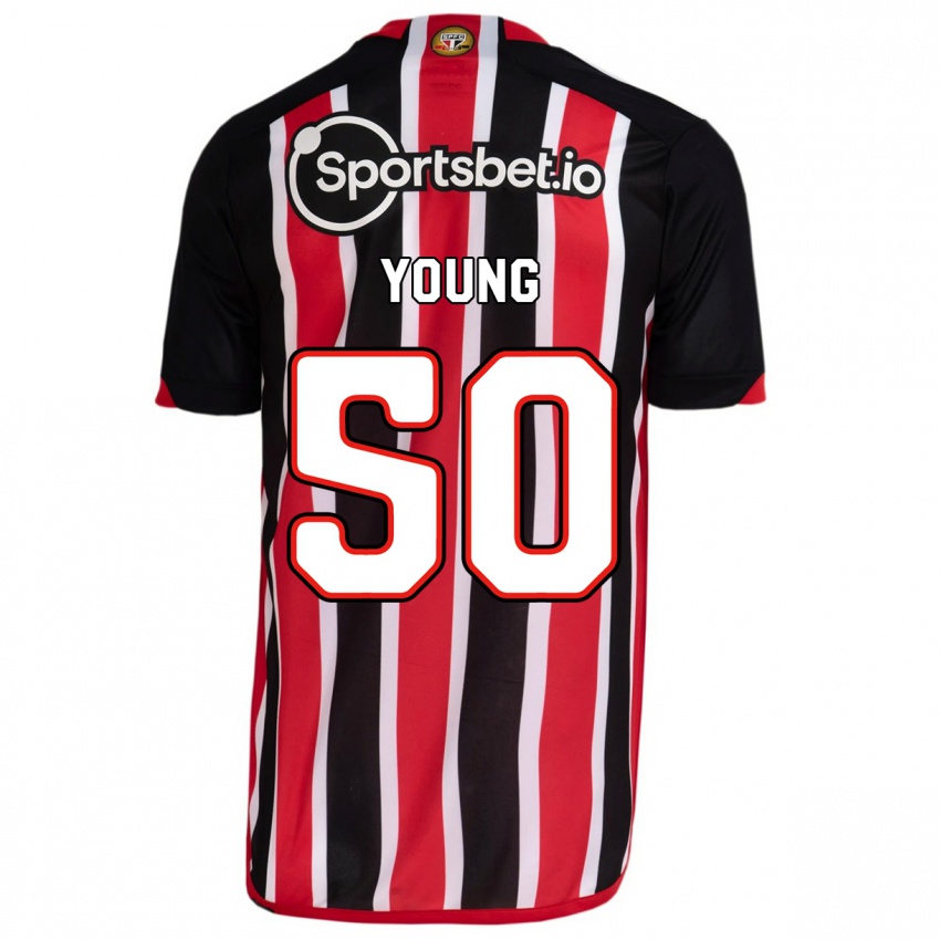 Niño Camiseta Young #50 Azul Rojo 2ª Equipación 2023/24 La Camisa