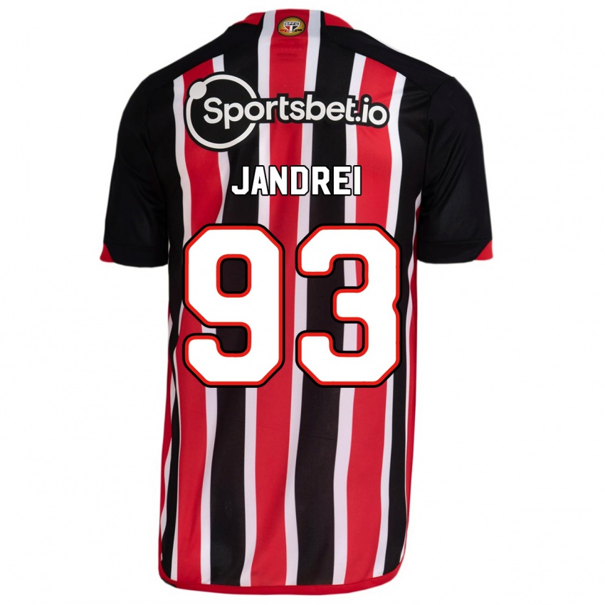 Niño Camiseta Jandrei #93 Azul Rojo 2ª Equipación 2023/24 La Camisa