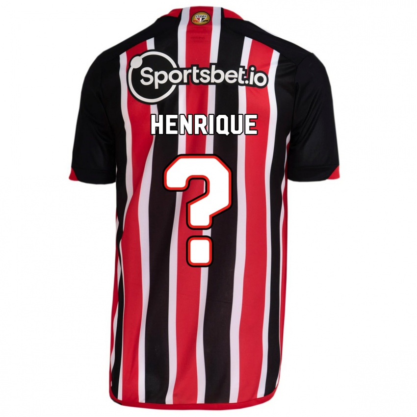 Niño Camiseta Luiz Henrique #0 Azul Rojo 2ª Equipación 2023/24 La Camisa