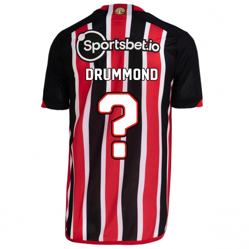 Niño Camiseta Lucca Drummond #0 Azul Rojo 2ª Equipación 2023/24 La Camisa