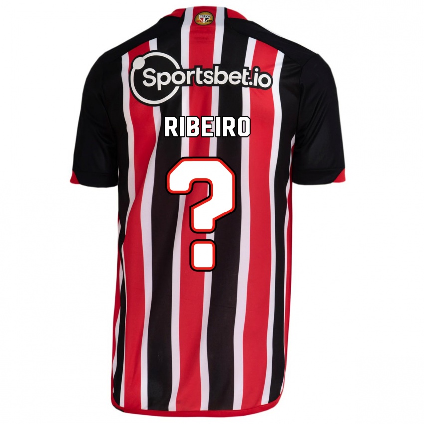 Niño Camiseta Thiago Ribeiro #0 Azul Rojo 2ª Equipación 2023/24 La Camisa