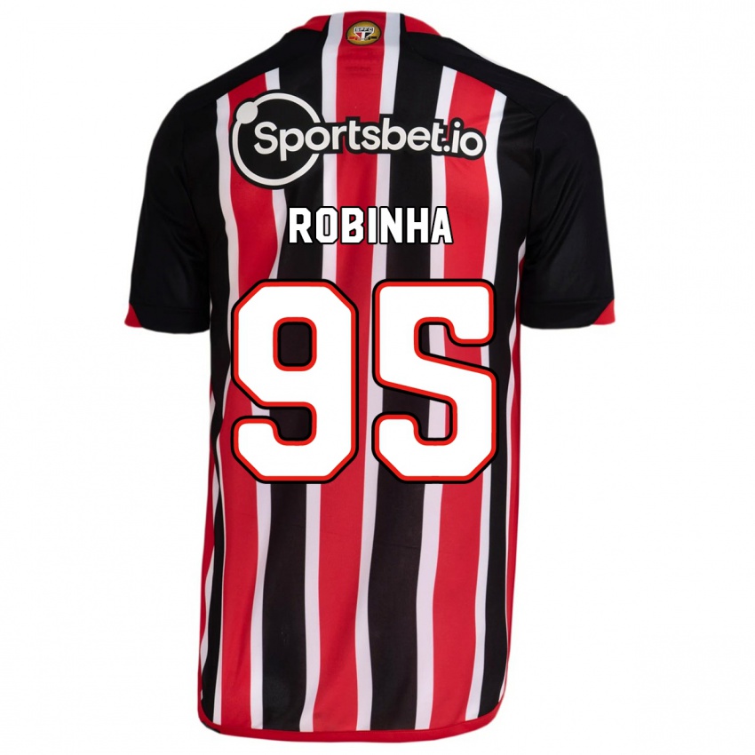 Niño Camiseta Robinha #95 Azul Rojo 2ª Equipación 2023/24 La Camisa