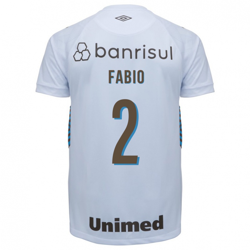 Niño Camiseta Fábio #2 Blanco 2ª Equipación 2023/24 La Camisa