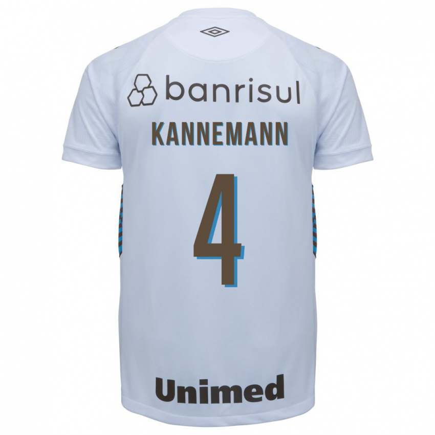 Niño Camiseta Walter Kannemann #4 Blanco 2ª Equipación 2023/24 La Camisa