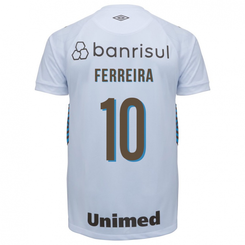 Niño Camiseta Ferreira #10 Blanco 2ª Equipación 2023/24 La Camisa