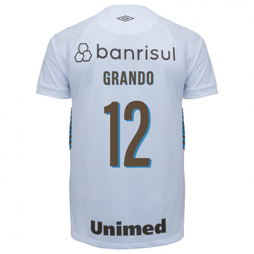Niño Camiseta Gabriel Grando #12 Blanco 2ª Equipación 2023/24 La Camisa