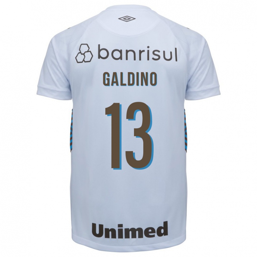 Niño Camiseta Everton Galdino #13 Blanco 2ª Equipación 2023/24 La Camisa