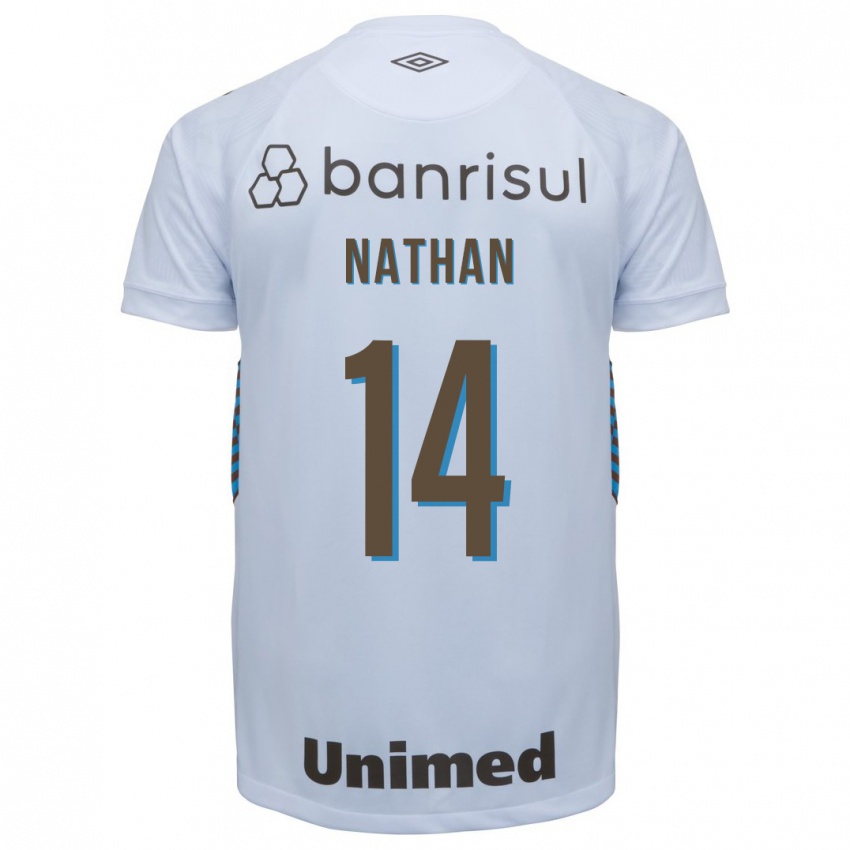 Niño Camiseta Nathan #14 Blanco 2ª Equipación 2023/24 La Camisa
