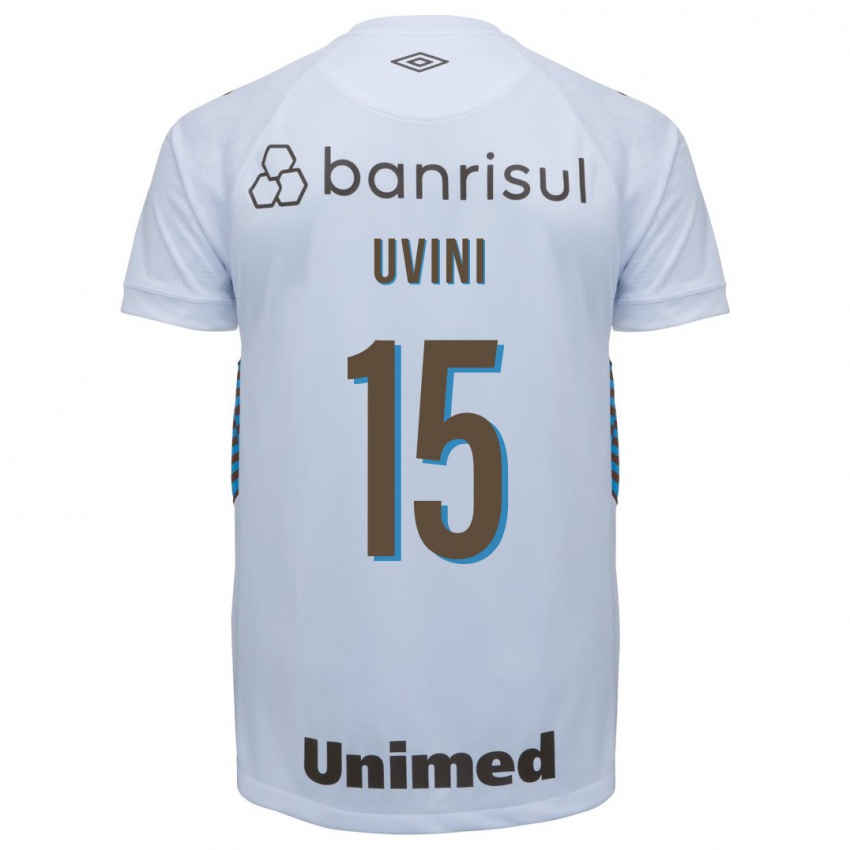 Niño Camiseta Bruno Uvini #15 Blanco 2ª Equipación 2023/24 La Camisa