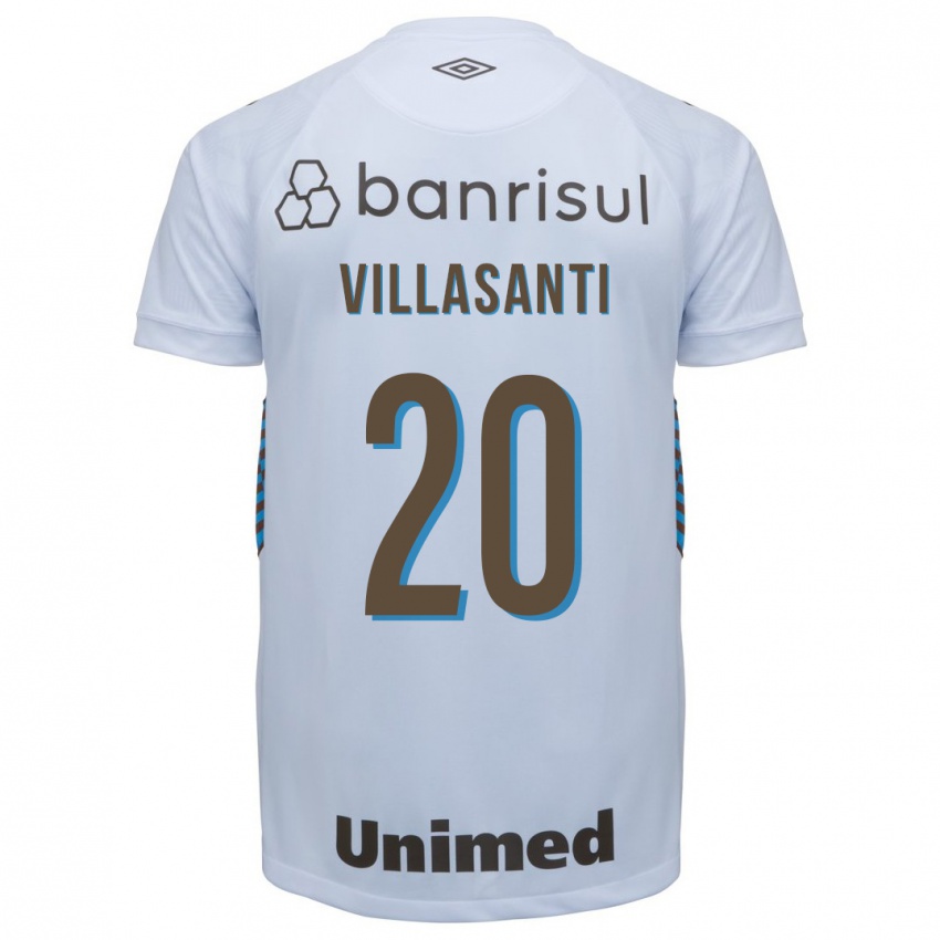 Niño Camiseta Mathías Villasanti #20 Blanco 2ª Equipación 2023/24 La Camisa