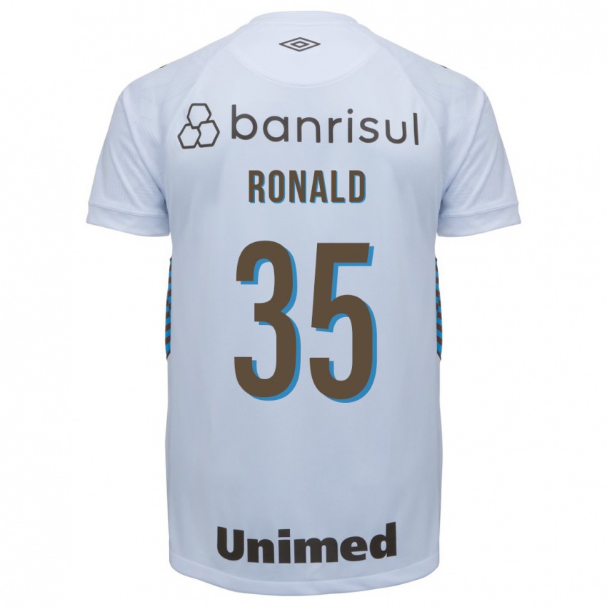 Niño Camiseta Ronald #35 Blanco 2ª Equipación 2023/24 La Camisa