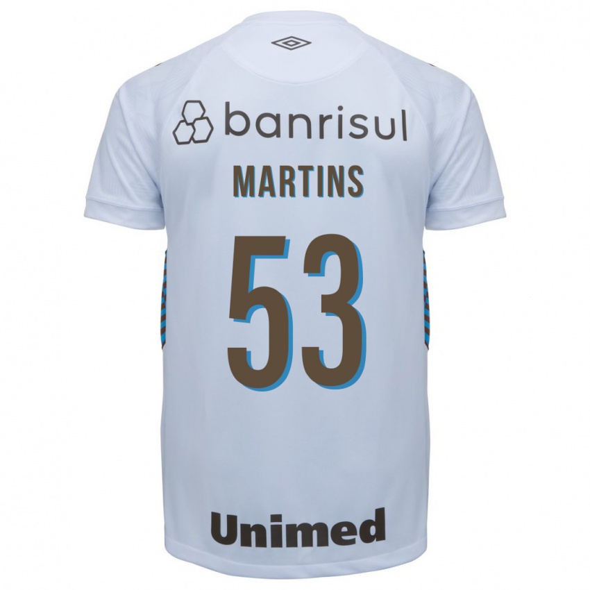 Niño Camiseta Gustavo Martins #53 Blanco 2ª Equipación 2023/24 La Camisa