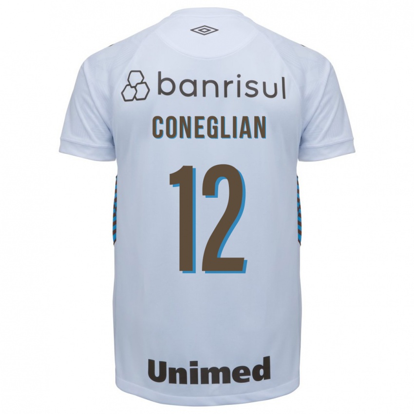 Niño Camiseta Arthur Coneglian #12 Blanco 2ª Equipación 2023/24 La Camisa