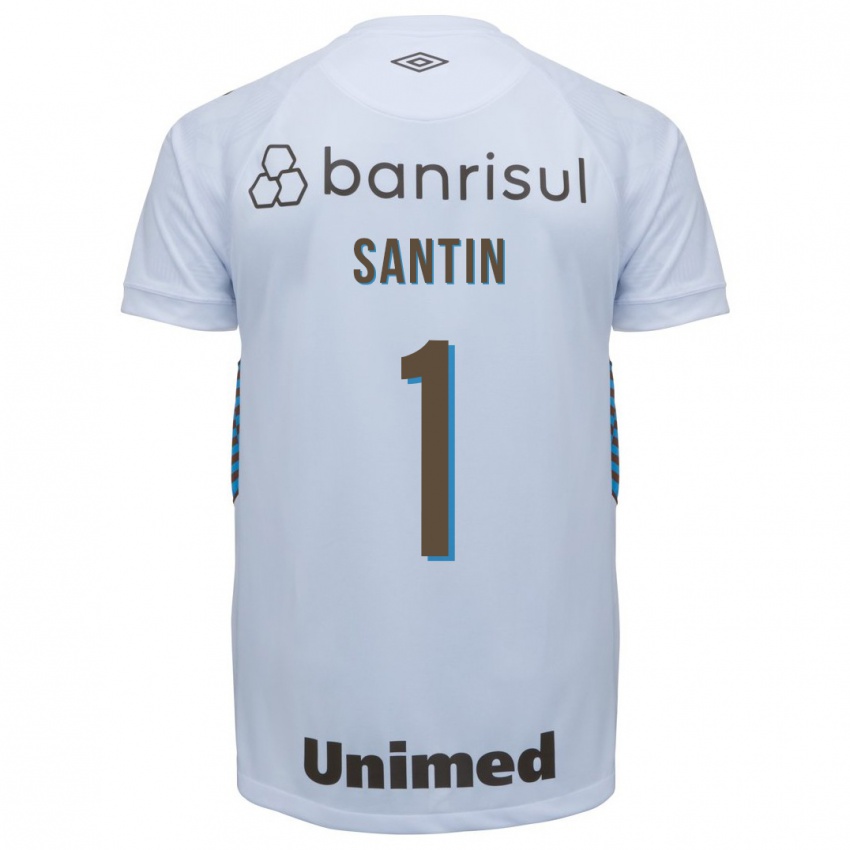 Niño Camiseta Duda Santin #1 Blanco 2ª Equipación 2023/24 La Camisa