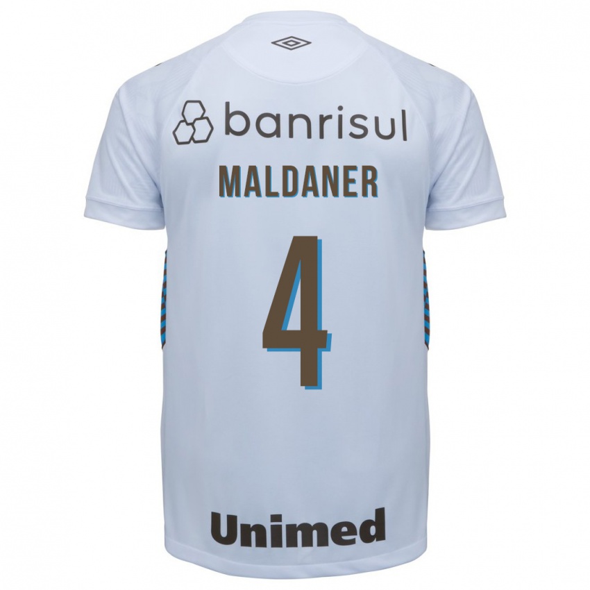 Niño Camiseta Pati Maldaner #4 Blanco 2ª Equipación 2023/24 La Camisa