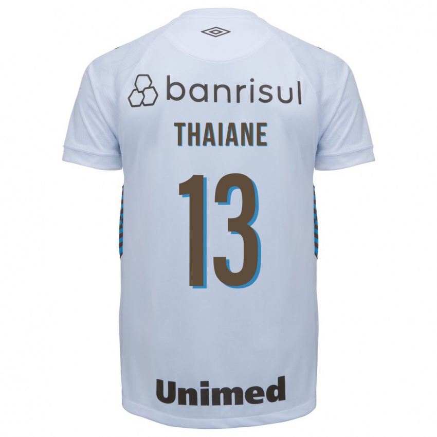 Niño Camiseta Thaiane #13 Blanco 2ª Equipación 2023/24 La Camisa