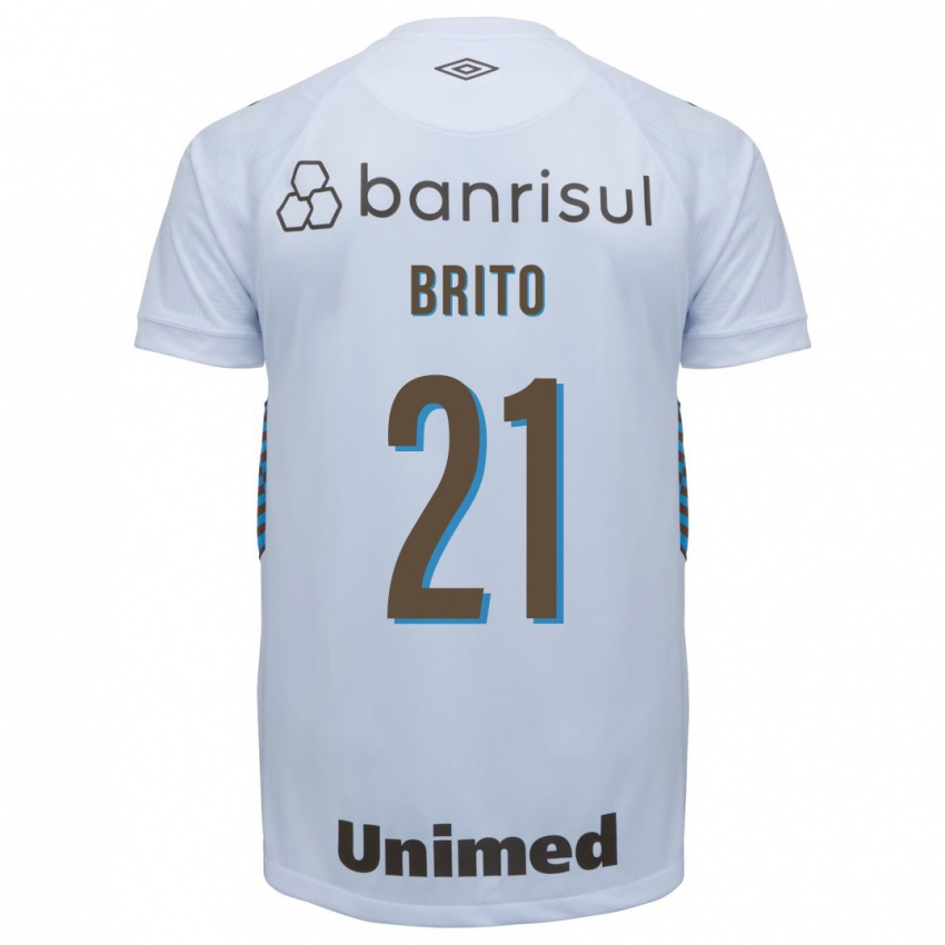 Niño Camiseta Brito #21 Blanco 2ª Equipación 2023/24 La Camisa