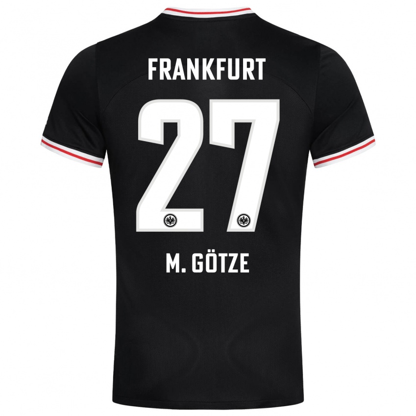 Niño Camiseta Mario Götze #27 Negro 2ª Equipación 2023/24 La Camisa