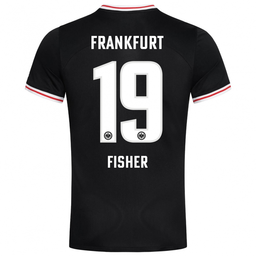 Niño Camiseta Ben-Luca Fisher #19 Negro 2ª Equipación 2023/24 La Camisa