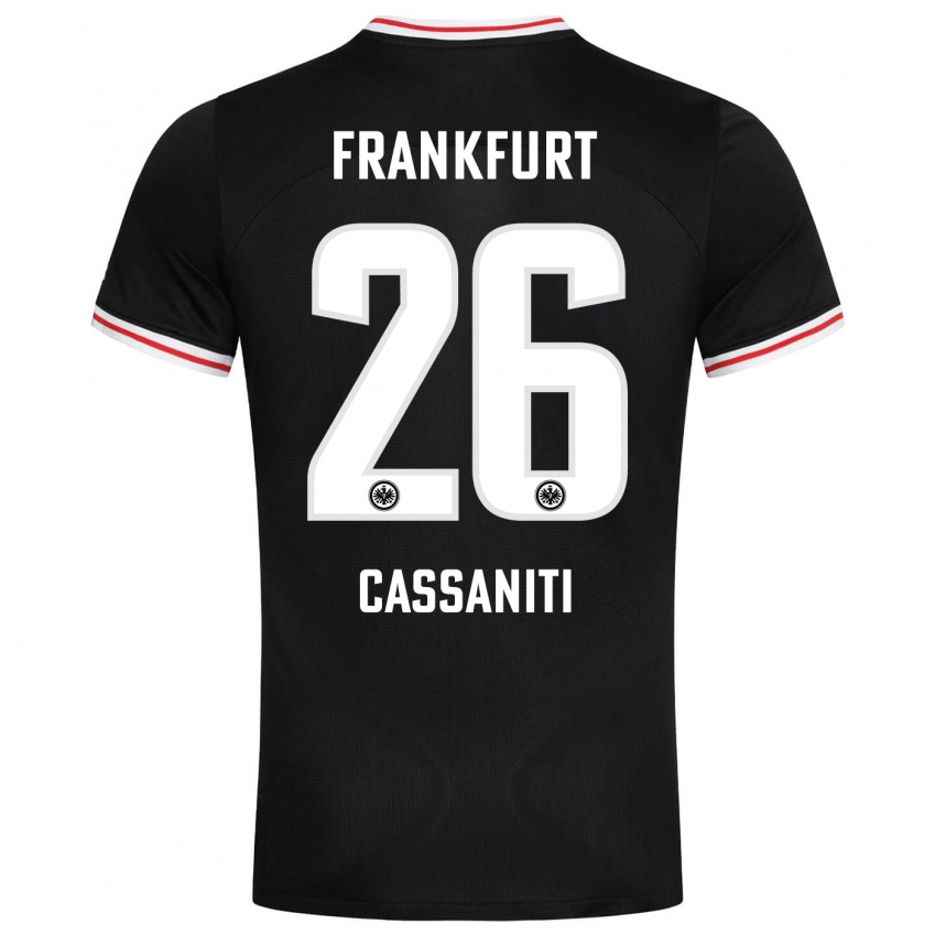 Niño Camiseta Nino Cassaniti #26 Negro 2ª Equipación 2023/24 La Camisa