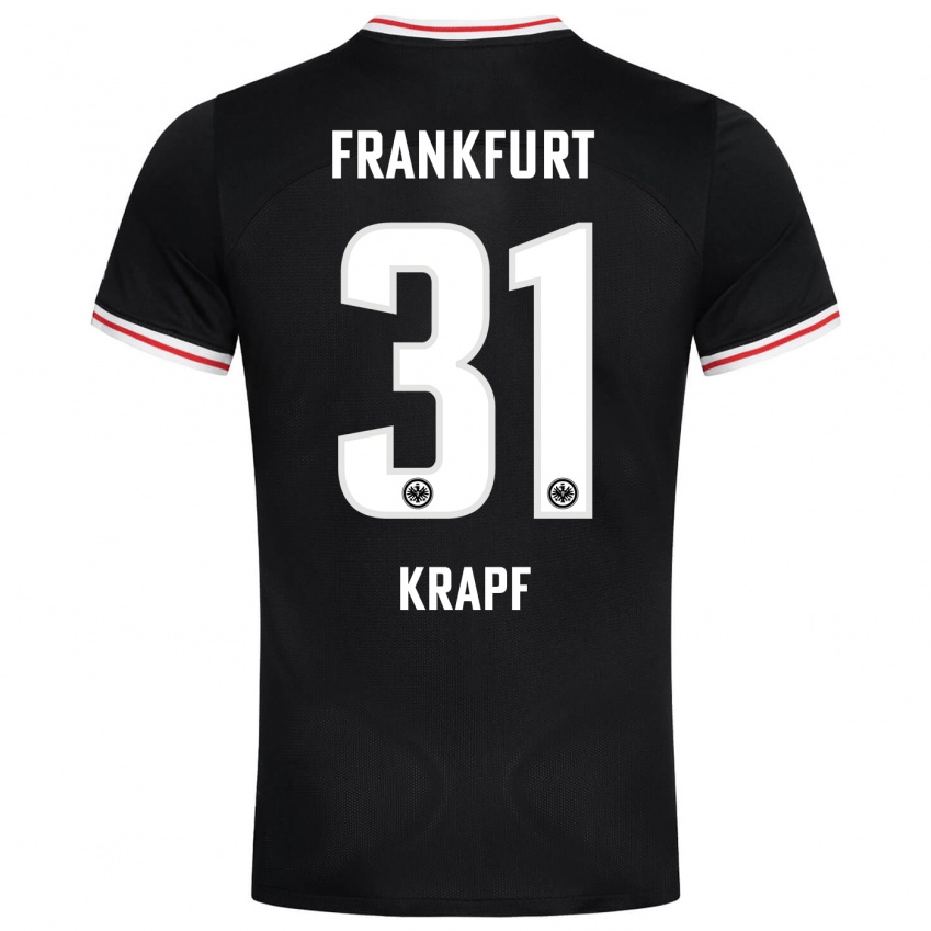 Niño Camiseta Maximilian Krapf #31 Negro 2ª Equipación 2023/24 La Camisa