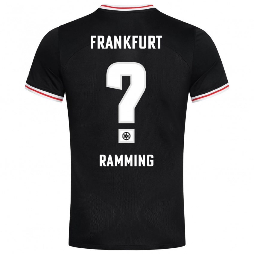Niño Camiseta Nils Ramming #0 Negro 2ª Equipación 2023/24 La Camisa