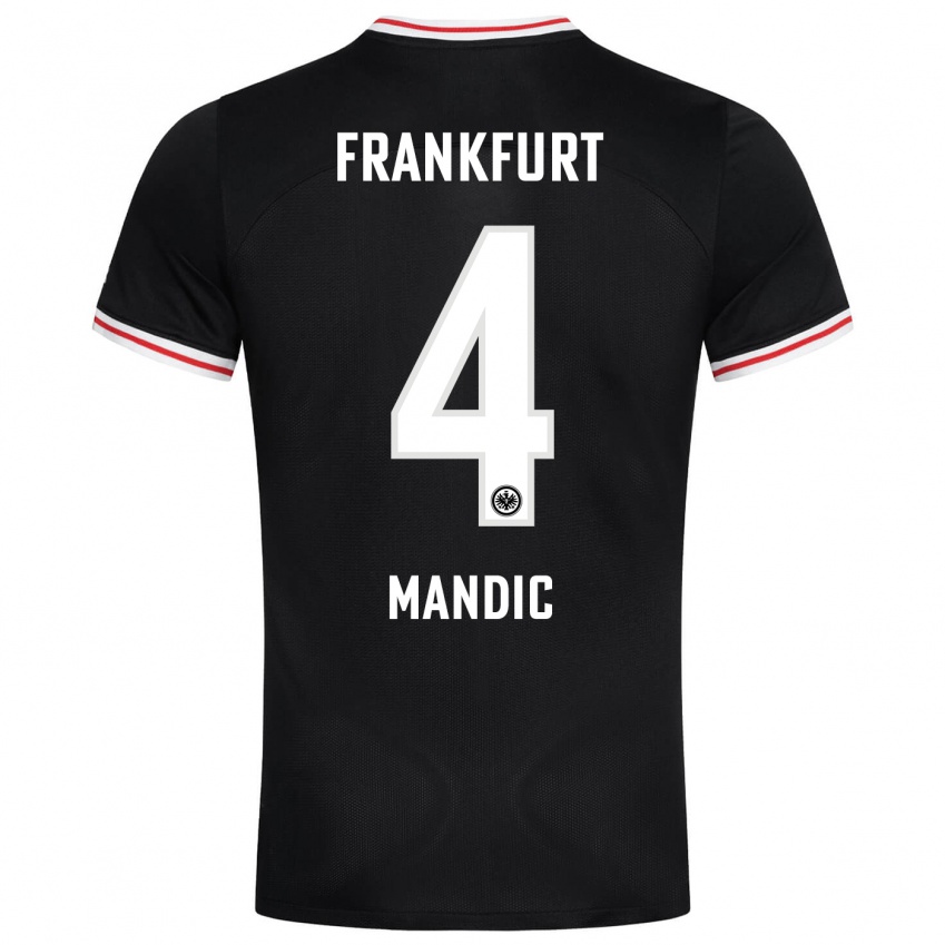 Niño Camiseta Kristian Mandic #4 Negro 2ª Equipación 2023/24 La Camisa