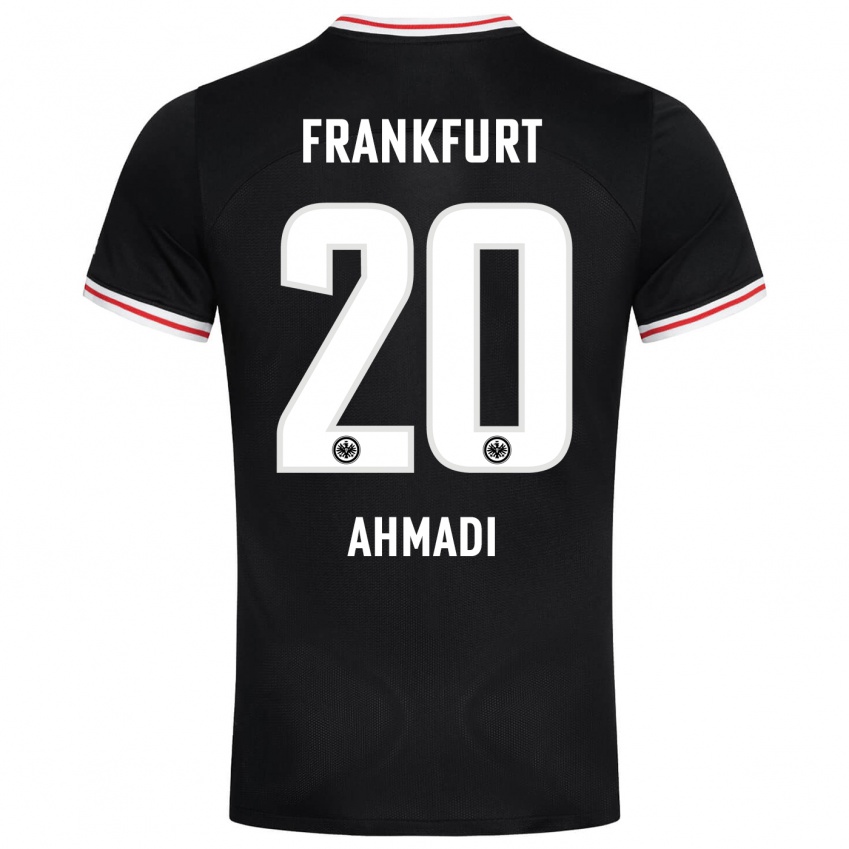 Niño Camiseta Shayan Ahmadi #20 Negro 2ª Equipación 2023/24 La Camisa