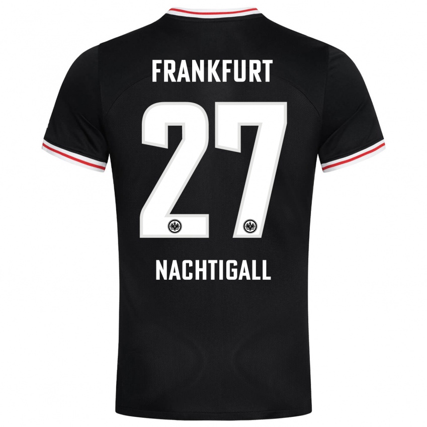 Niño Camiseta Sophie Nachtigall #27 Negro 2ª Equipación 2023/24 La Camisa