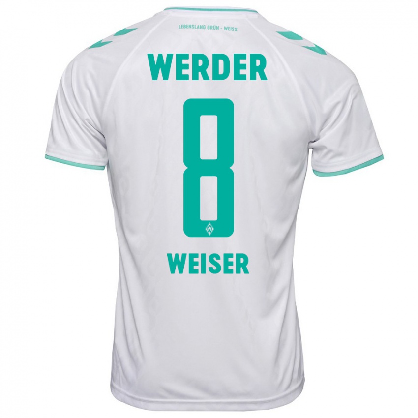 Niño Camiseta Mitchell Weiser #8 Blanco 2ª Equipación 2023/24 La Camisa
