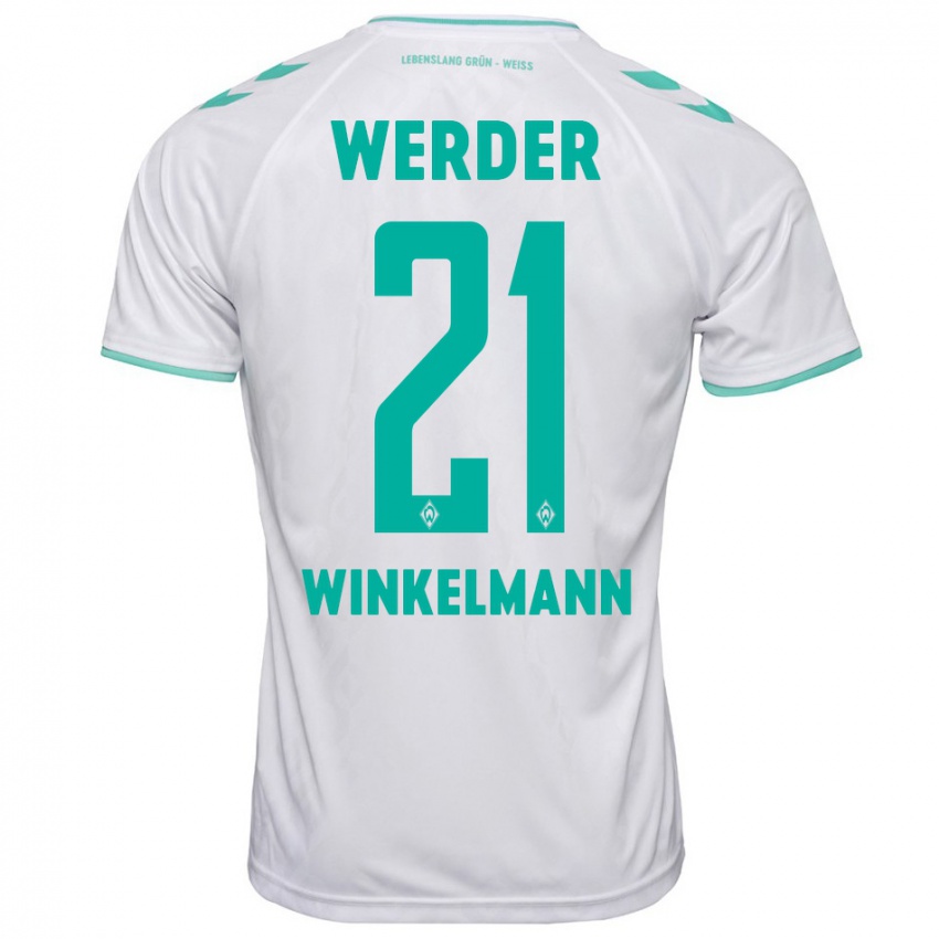 Niño Camiseta Till Winkelmann #21 Blanco 2ª Equipación 2023/24 La Camisa