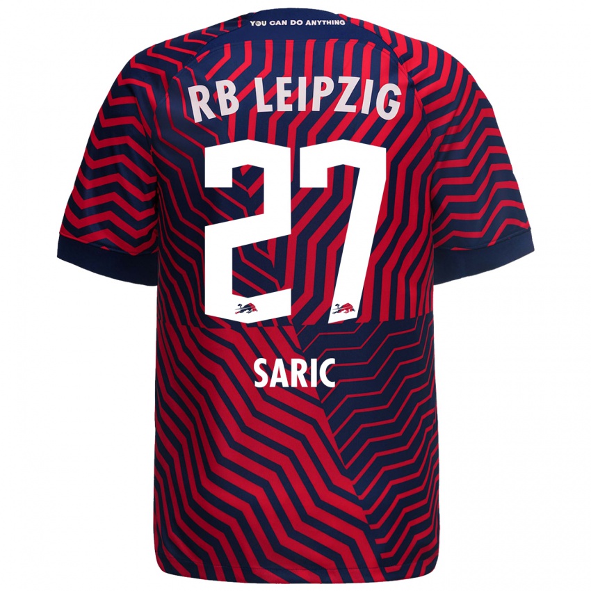 Niño Camiseta Lucio Saric #27 Azul Rojo 2ª Equipación 2023/24 La Camisa