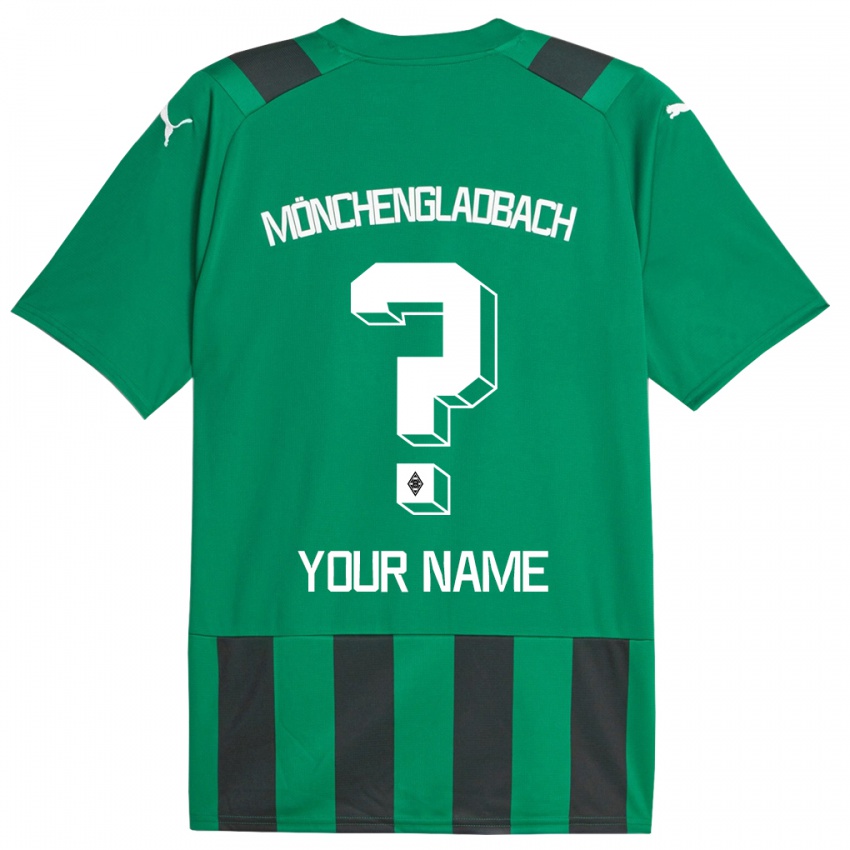Niño Camiseta Su Nombre #0 Verde Negro 2ª Equipación 2023/24 La Camisa