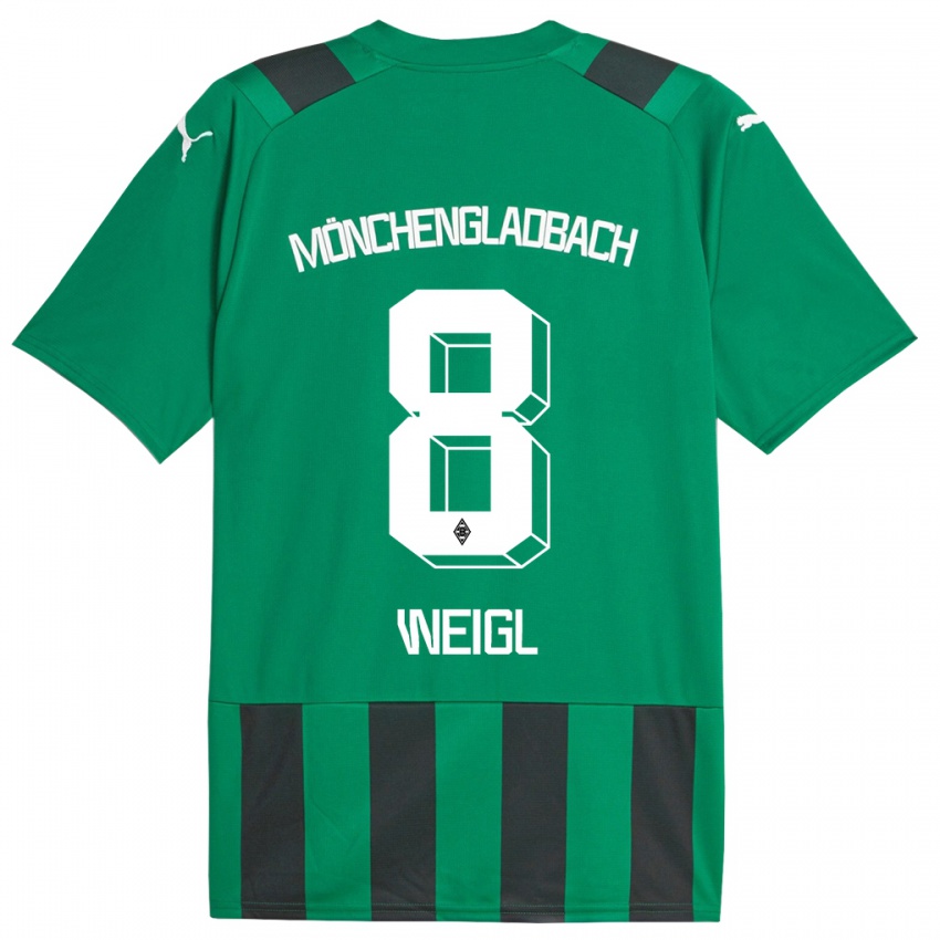 Niño Camiseta Julian Weigl #8 Verde Negro 2ª Equipación 2023/24 La Camisa
