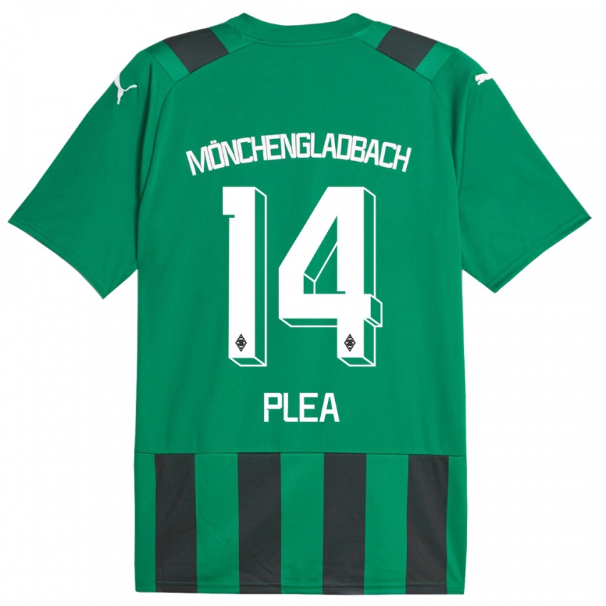 Niño Camiseta Alassane Plea #14 Verde Negro 2ª Equipación 2023/24 La Camisa