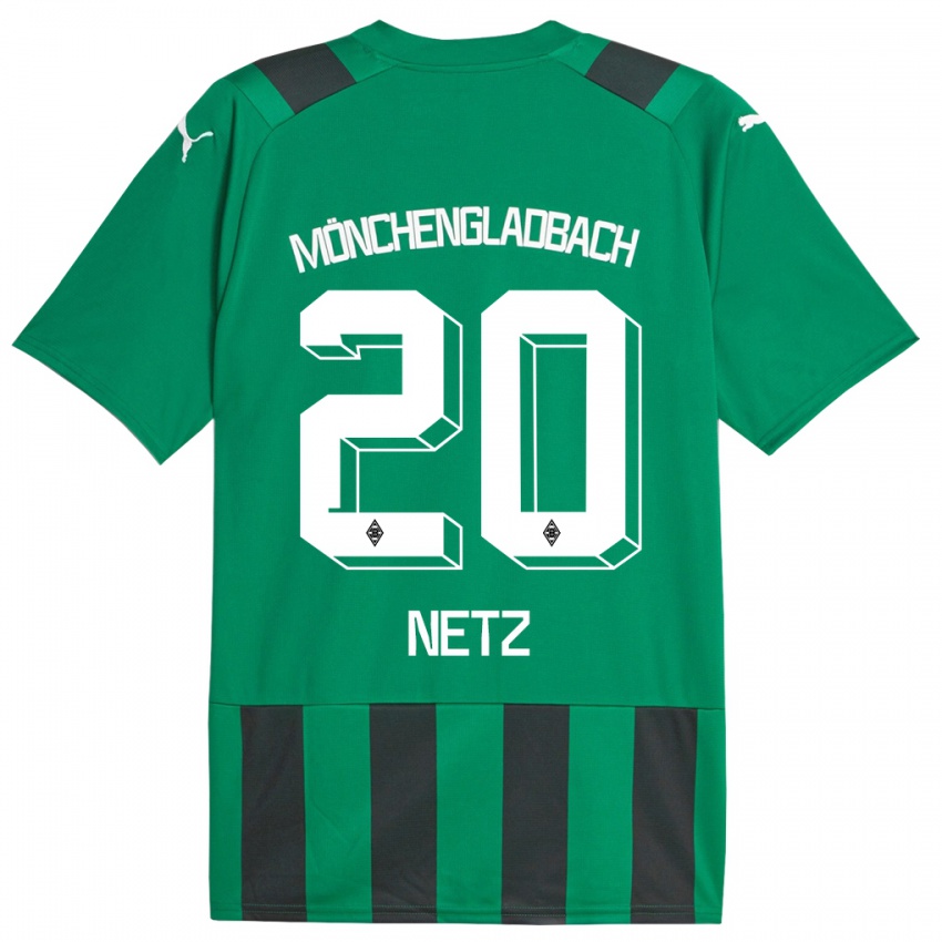 Niño Camiseta Luca Netz #20 Verde Negro 2ª Equipación 2023/24 La Camisa