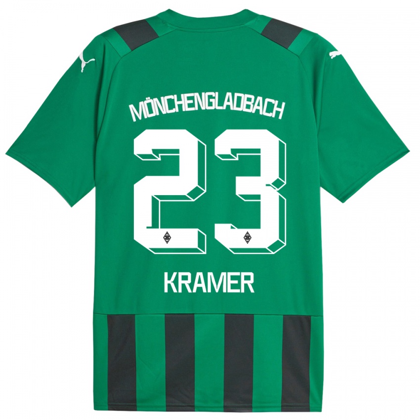 Niño Camiseta Christoph Kramer #23 Verde Negro 2ª Equipación 2023/24 La Camisa