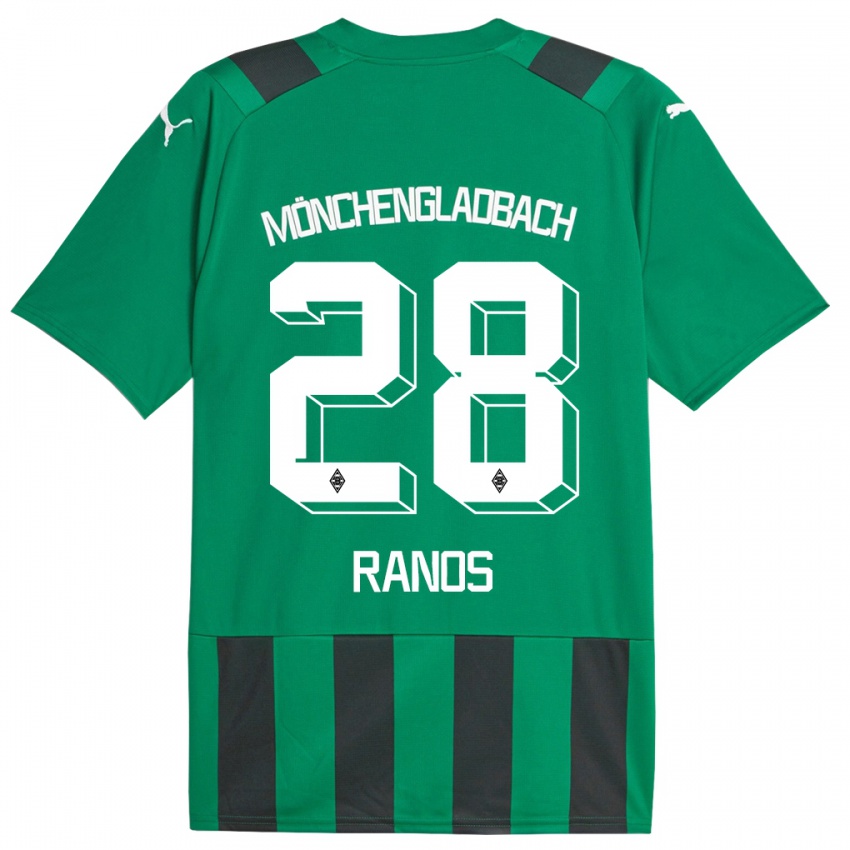 Niño Camiseta Grant-Leon Ranos #28 Verde Negro 2ª Equipación 2023/24 La Camisa