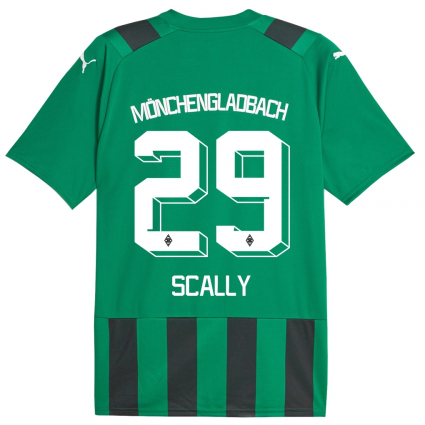 Niño Camiseta Joe Scally #29 Verde Negro 2ª Equipación 2023/24 La Camisa