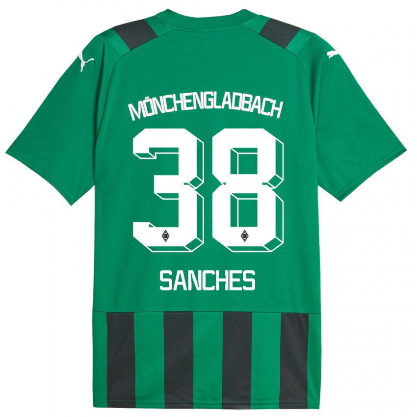 Niño Camiseta Yvandro Borges Sanches #38 Verde Negro 2ª Equipación 2023/24 La Camisa
