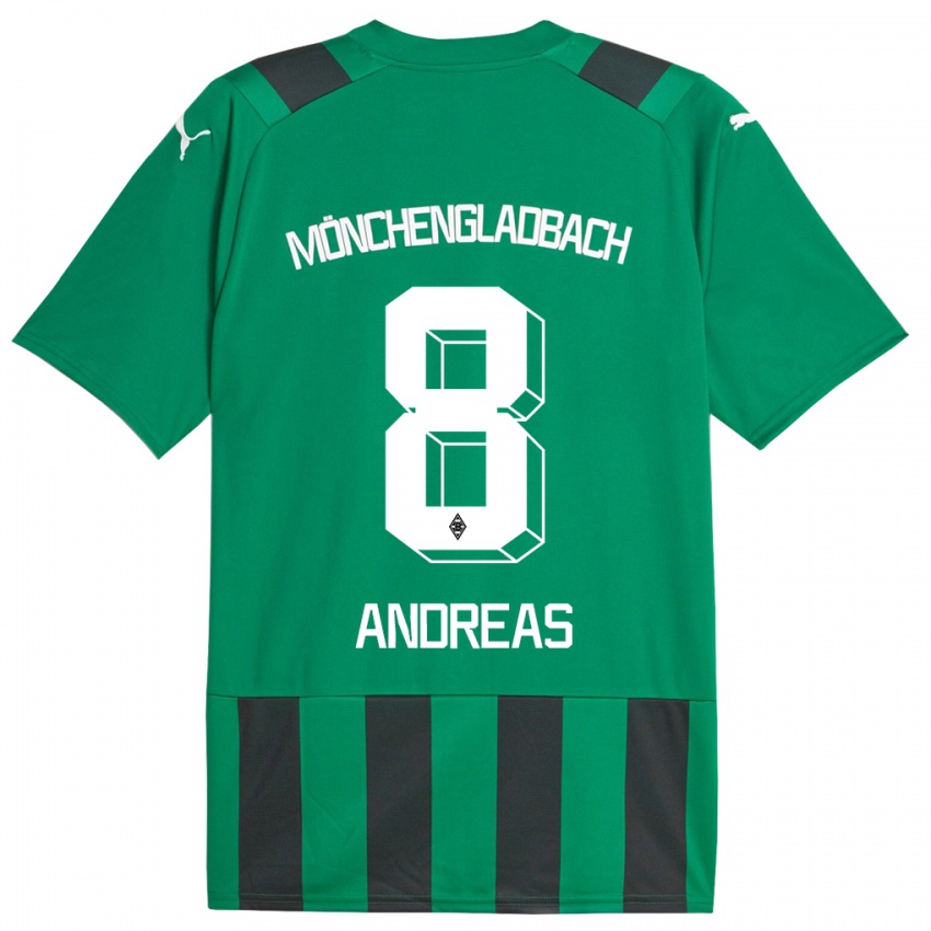 Niño Camiseta Noah Andreas #8 Verde Negro 2ª Equipación 2023/24 La Camisa