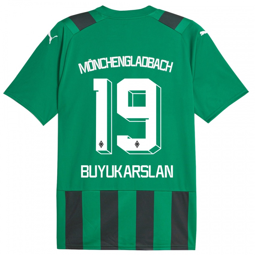 Niño Camiseta Oguzcan Büyükarslan #19 Verde Negro 2ª Equipación 2023/24 La Camisa