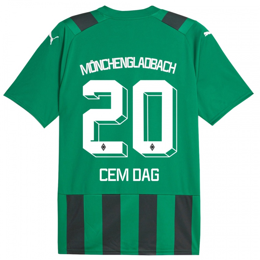 Niño Camiseta Cem Dag #20 Verde Negro 2ª Equipación 2023/24 La Camisa